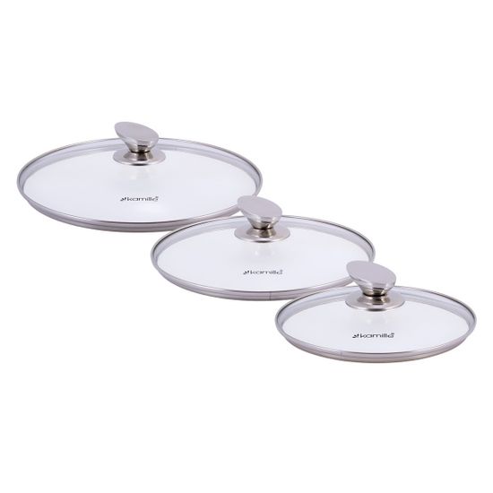 Набор посуды из литого алюминия 7 предметов Kamille KM-4430 с прихватками