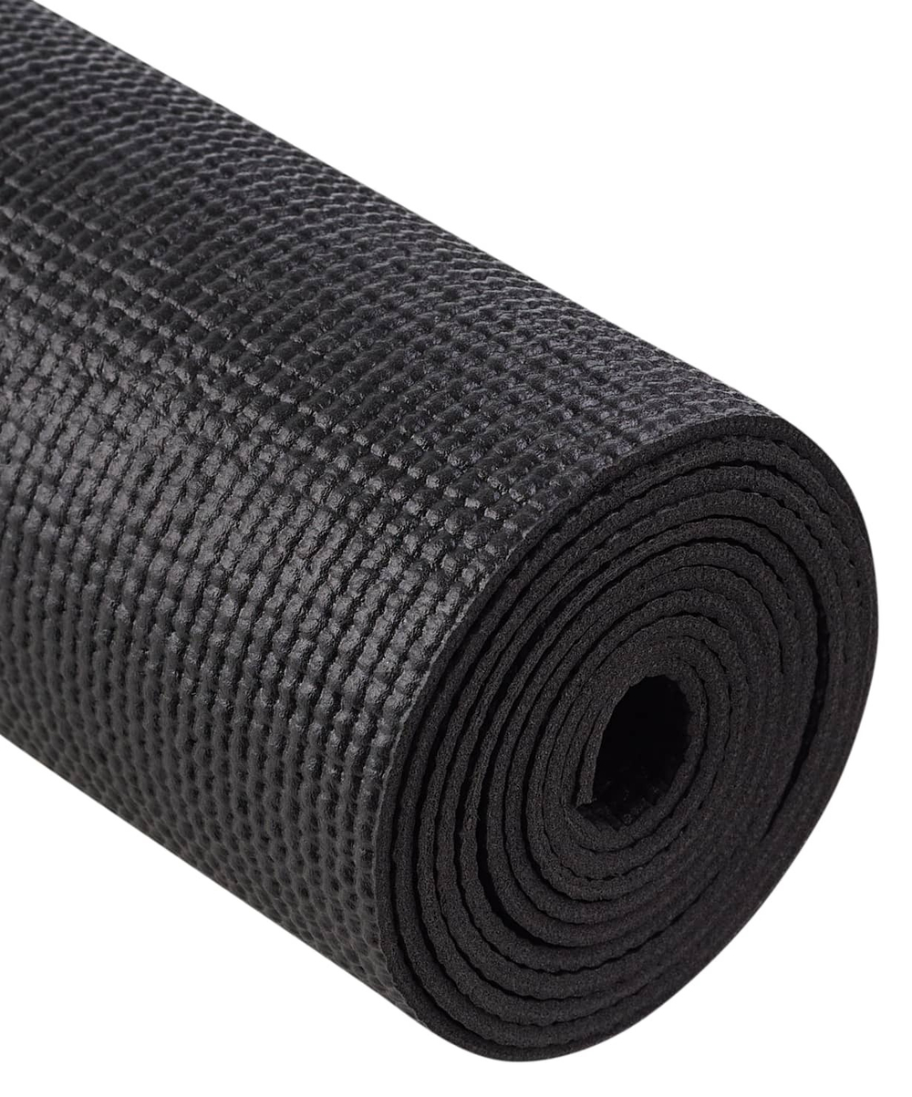 Коврик для йоги STARFIT FM-101 PVC 183x61x0,3 см, черный
