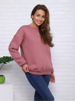 Свитшот утепленный оверсайз базовый