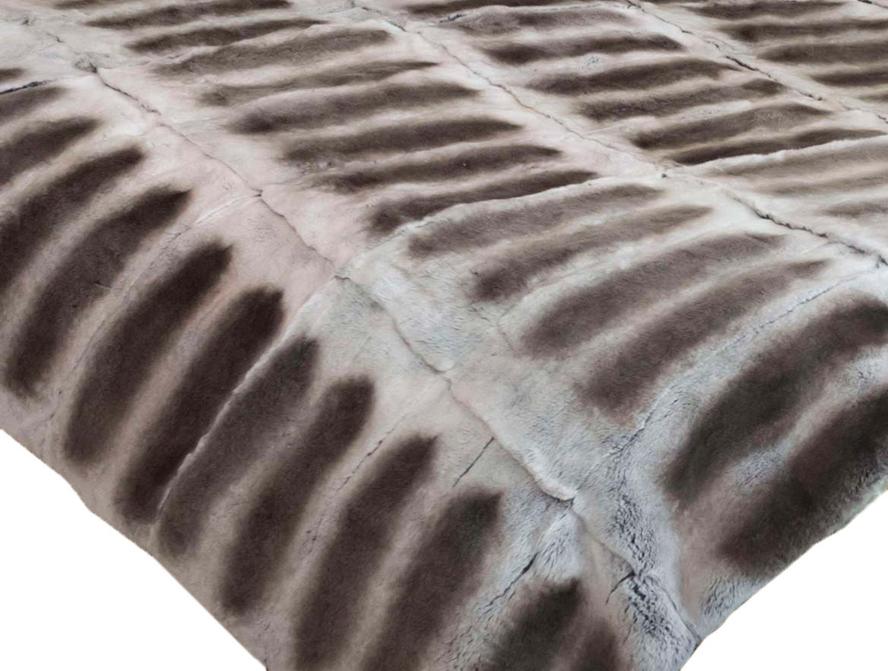 Покрывало меховое 160х220 Condorpelli Шиншилла рекс дымчато-коричневое