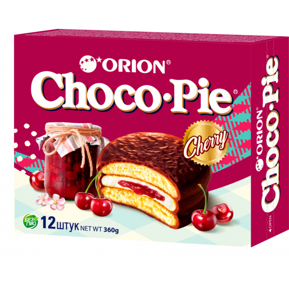 Пирожное Choco-Pie Вишня 360 гр