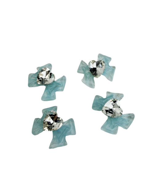 Бант голубой Беатрис Pink House, 4шт