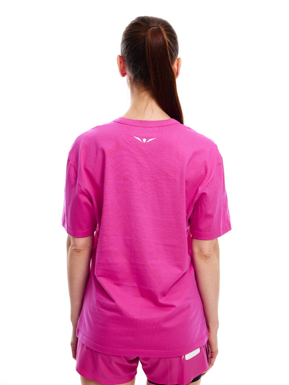 ФУТБОЛКА ЖЕНСКАЯ COTTON TEE V-NECK-SUPER PREMIUM | PURPLE