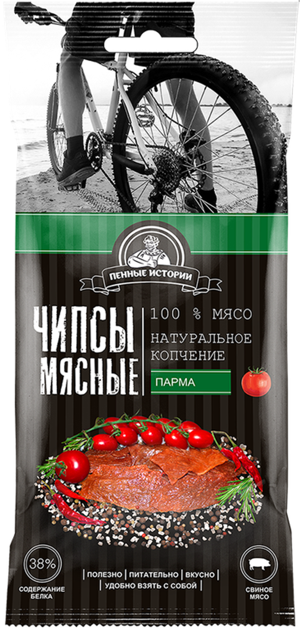 Чипсы мясные "Парма" "Пенные истории" 35гр (30шт)