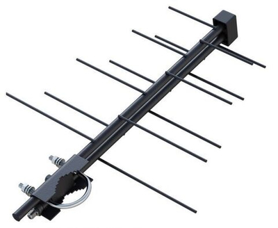 Антенна наружная BAS-1111-5V Печора активная, 32db, с F-коннектором, питание по кабелю РЭМО