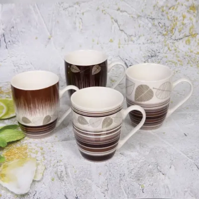 Кружка керамическая 350мл «Вечерние листья»