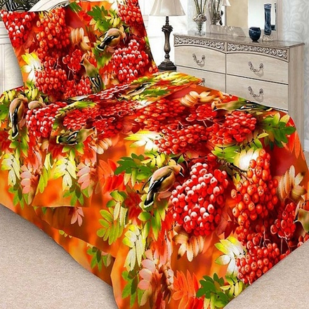 Комплект постельного белья "П37. РЯБИНУШКА 1388", бязь, 100% хлопок.