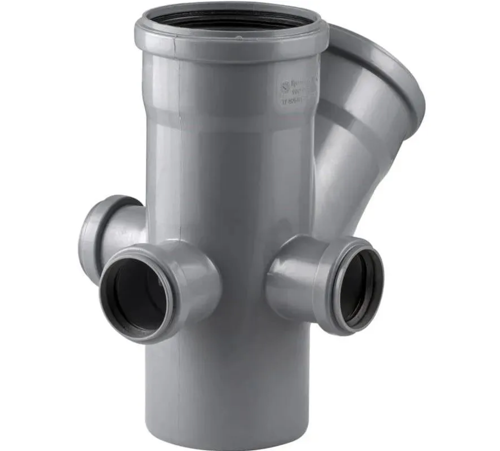 Крестовина двухплоскостная, левая/правая/тыл ВК ПП 110/110/50/50/50х45, короб, серый,РТП (12/1)