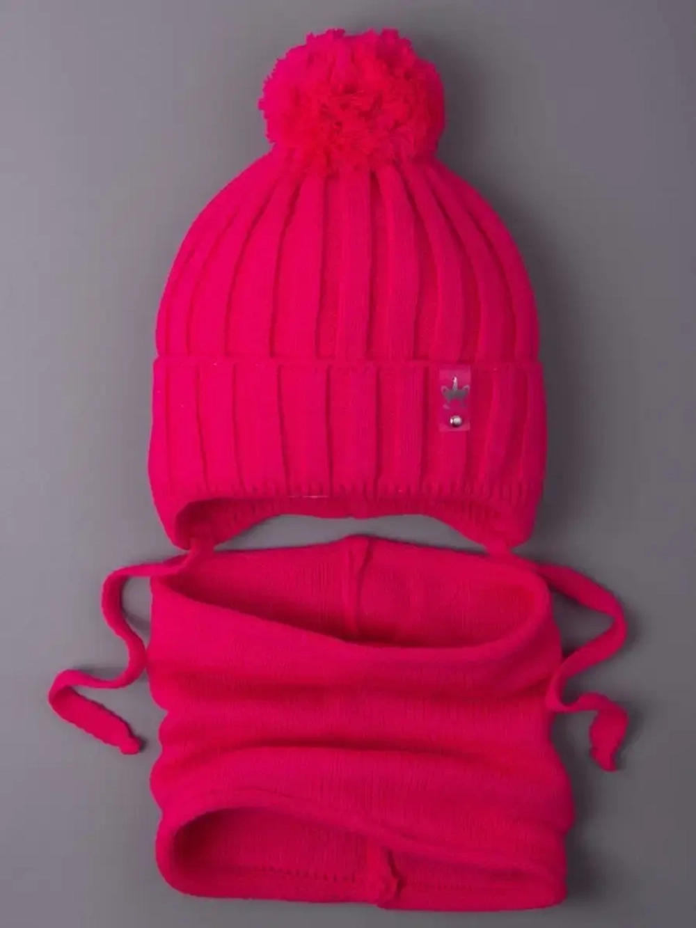 Шапка для девочек осенняя и снуд