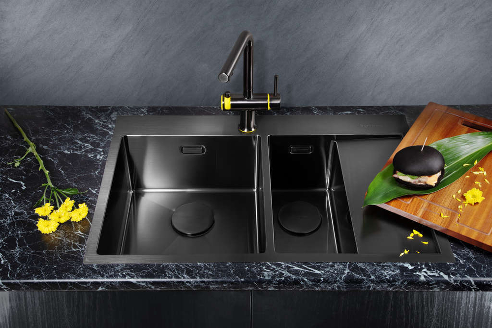 Мойка Omoikiri Akisame 78-2-R-LG нерж. сталь | Светлое золото