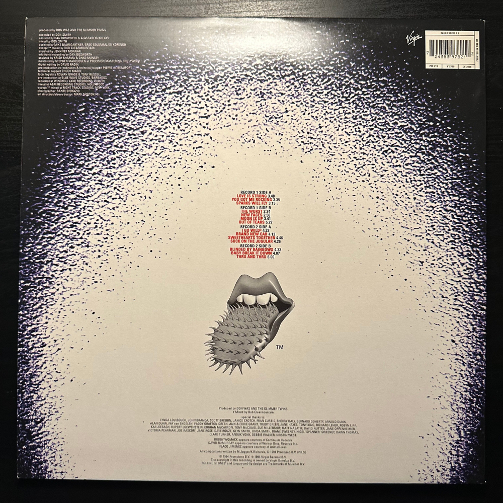 Rolling Stones - Voodoo Lounge 2LP (Англия 1994г.)