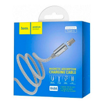 Кабель USB - TypeC HOCO U40A Magnetic (серый) 1м