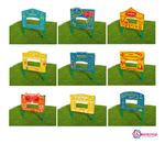 Тематическая игровая двухсторонняя уличная зона Хочу стать взрослым, экопластик, 2000х1000 мм