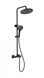 Душевая система с термостатом WONZON & WOGHAND MUSE Corno, Черный матовый (WW-B2091-A-MB)