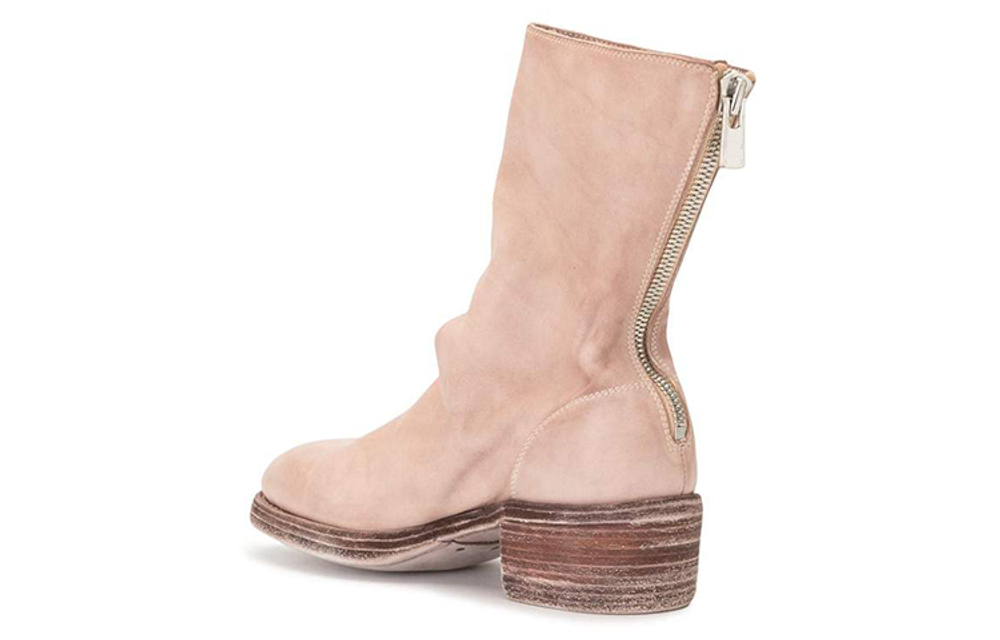 GUIDI Zip-up Leather Boots