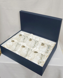 Набор из 6-ти бокалов для виски "Герб России" литье