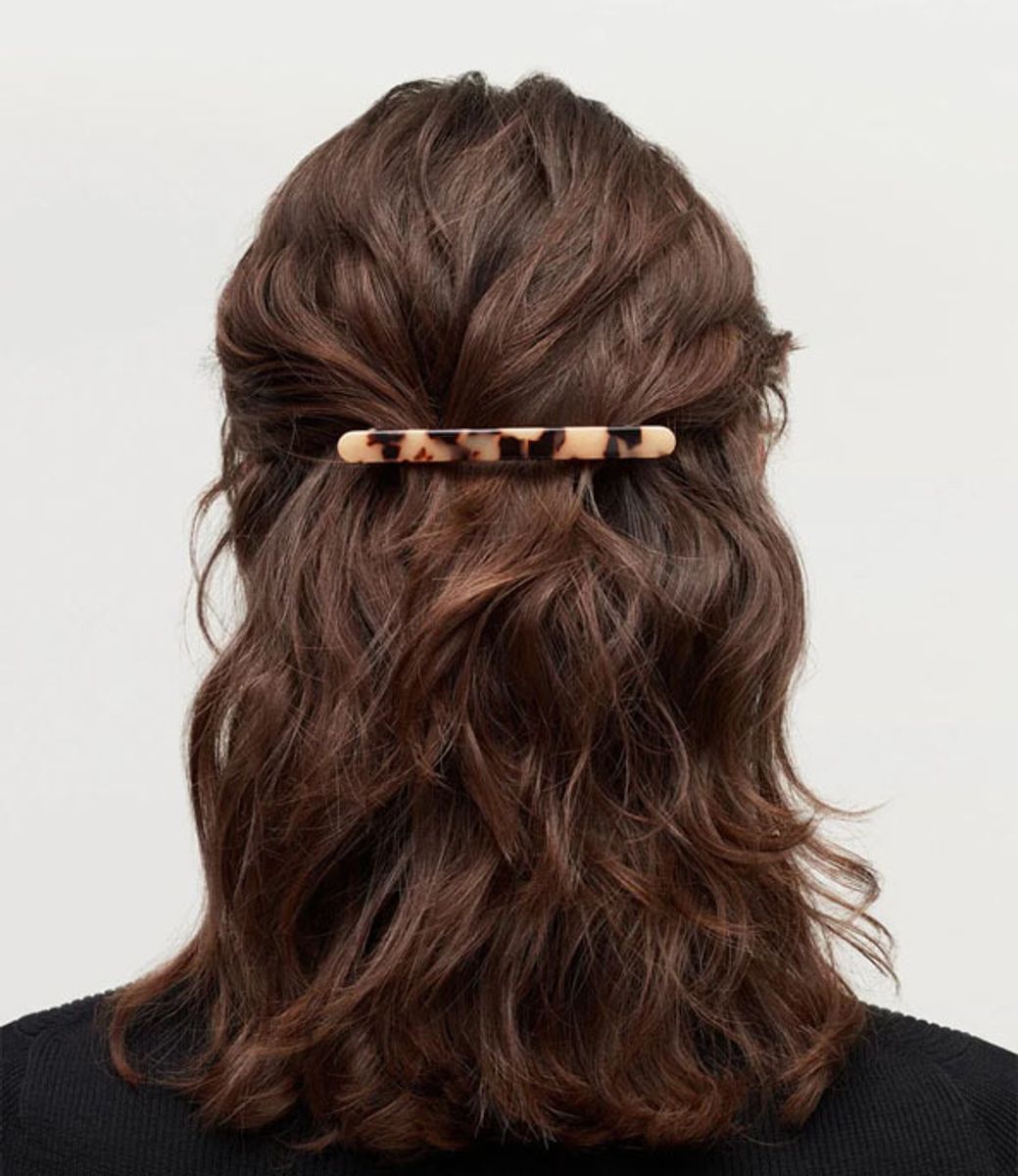Machete Slim Paris Barrette in Ivory — заколка из ацетата