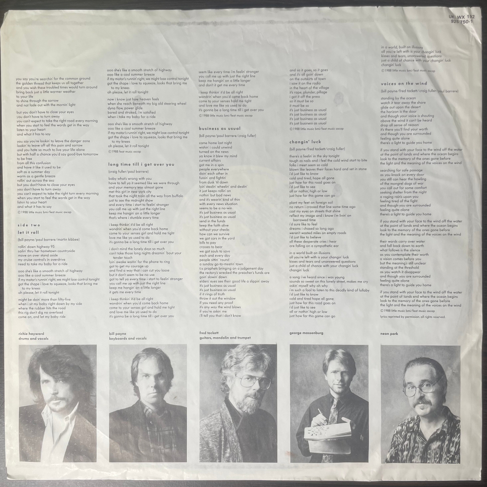 Little Feat ‎– Let It Roll (Германия 1988г.)