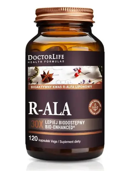 Doctor Life - Биоактивный R-ALA 261 мг, 120 капсул