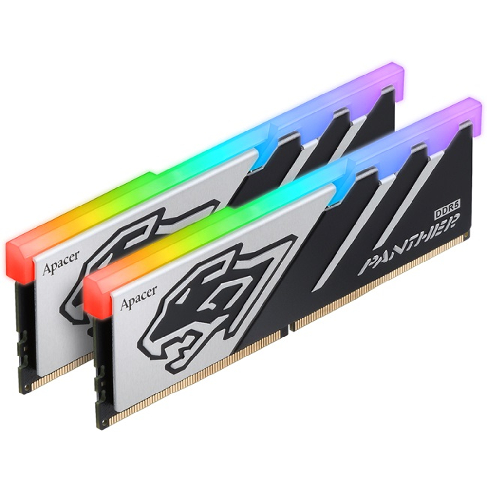Модуль памяти DIMM DDR5 32Gb, 5600Mhz, 2x16Gb, Apacer Panther RGB (AH5U32G56C5229BAA-2)