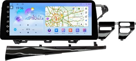 Магнитола для Toyota Camry 70 2017-2021 (без JBL) - FarCar монитор 12.3" 2K QLED на Android 14, TS10, CarPlay, 4G SIM-слот