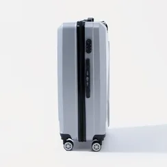 Чемодан большой 28", кодовый замок, цвет серебристый