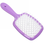 Расческа массажная «Magic Style», прямоугольная, цвет сиреневый, 20*8,3см