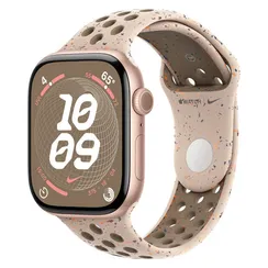 Часы Apple Watch Series 10 46mm Aluminium Case, Nike Sport Band (Pink Gold/Desert Stone) M/L