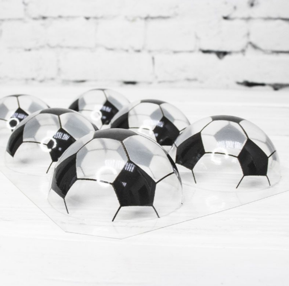 Форма лист Футбол блистер шок d-7 см