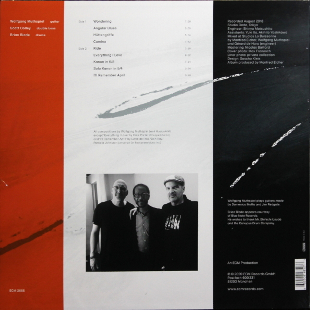 Wolfgang Muthspiel, Scott Colley, Brian Blade / Angular Blues (LP)