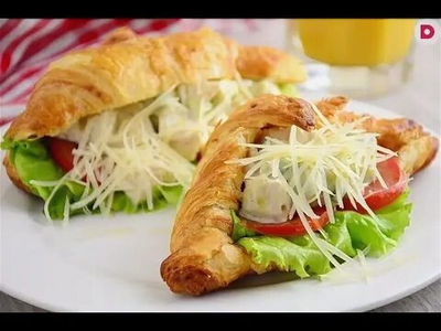 Круассан Сытный с курицей и сыром
