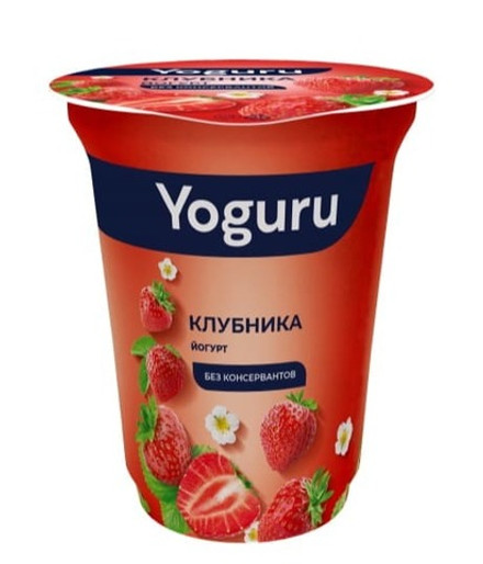 Йогурт "YOGURU" 1,5% 310г. Клубника Минск