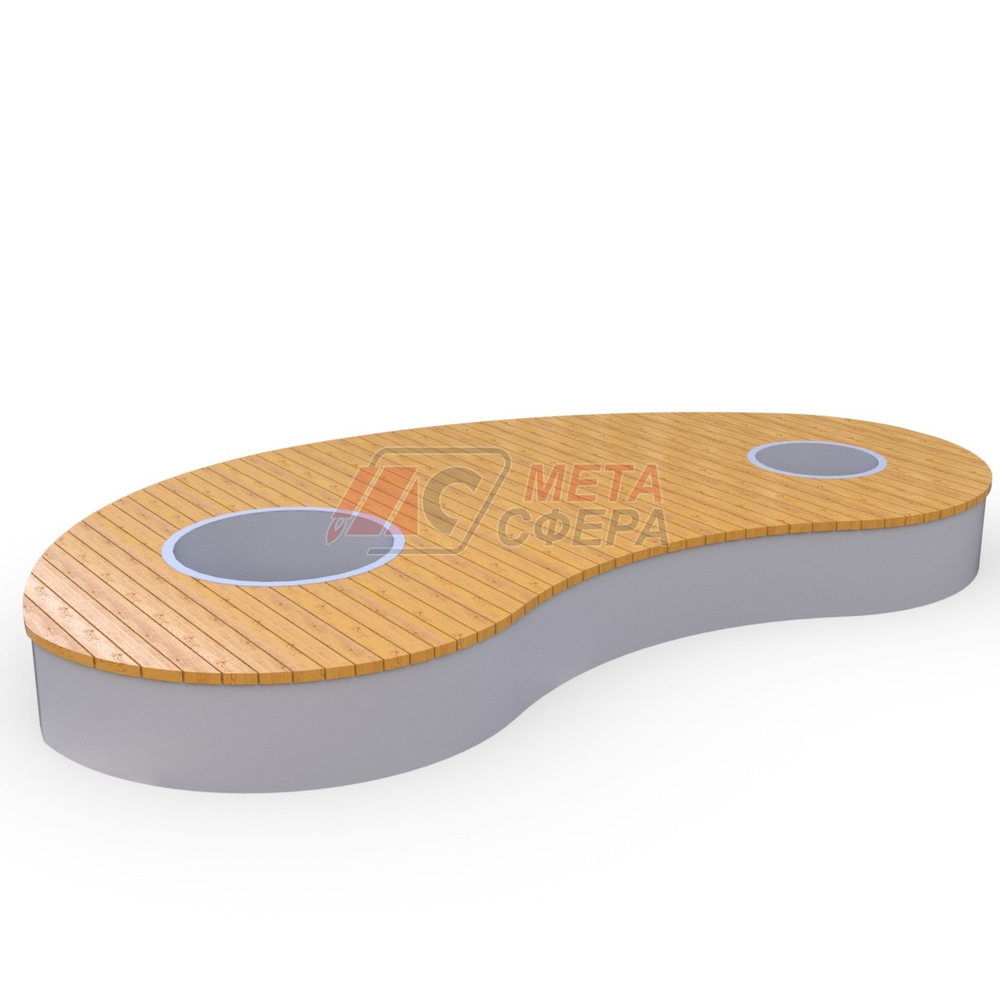 Скамья с цветочницами Гринпарк