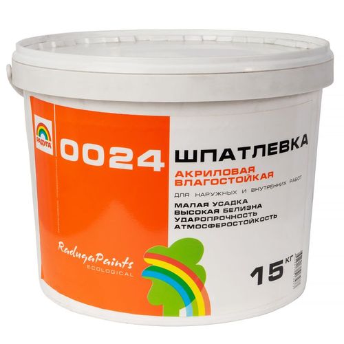 Шпаклевка акриловая Радуга-0024 фасадная 15 кг