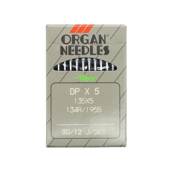 Иглы для промышленных швейных машин DPx5, №80 SES, 10 шт, Organ