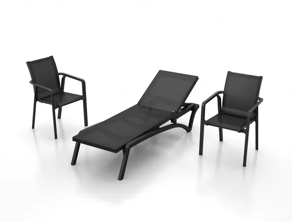 Уличный стул Pacific черный