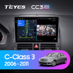 Teyes CC3 2K 9"для Mercedes-Benz С-Class 3 2006-2011