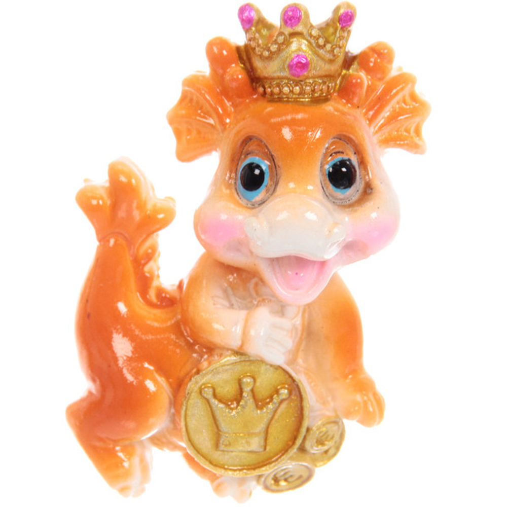 Магнит «Дракоша в короне» 6,5*5 см, микс