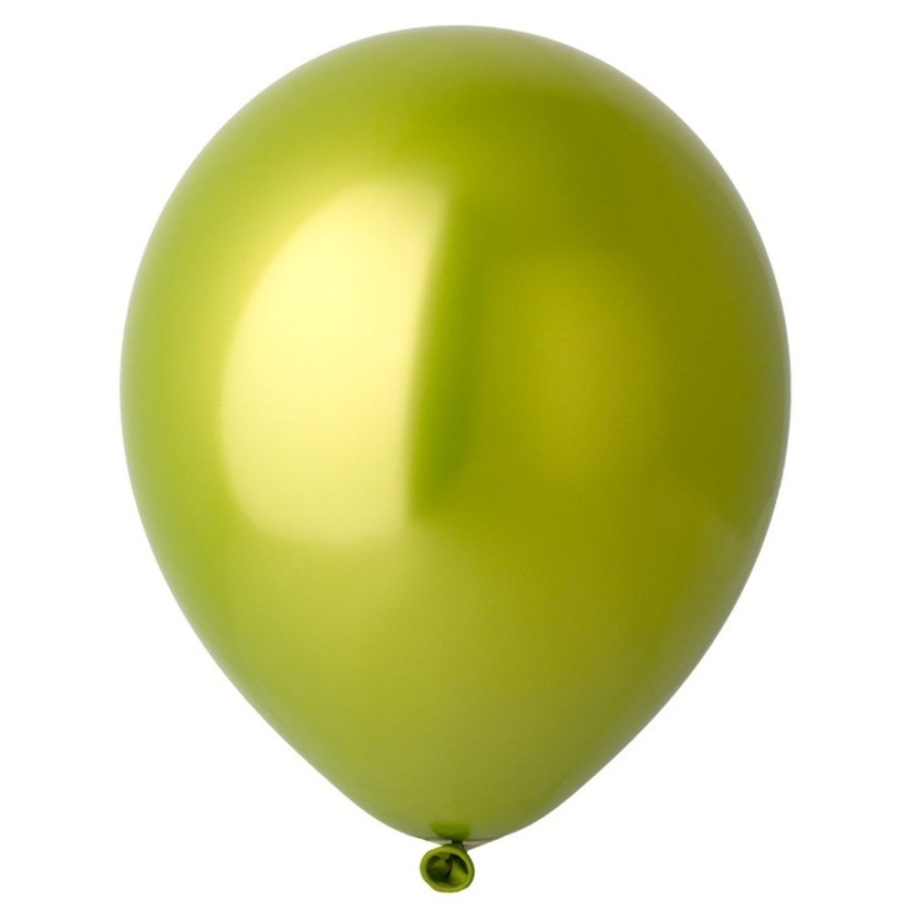 Воздушные шары Весёлая Затея, шар хром нежно-зелёный, 25 шт. размер 12&quot; #1102-2574