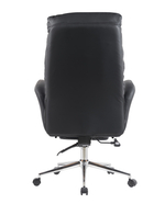 Кресло руководителя TopChairs Solid NC с оттоманкой черный