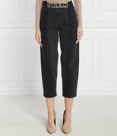 Джинсы MADDIE BELT MOM FIT DENIM BLA Pinko - графитовый(101797 A15P)