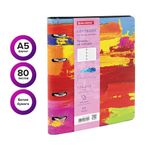 Тетрадь на кольцах А5 (180х220 мм), 80 л., под кожу, BRAUBERG VISTA, "Colors", 112129