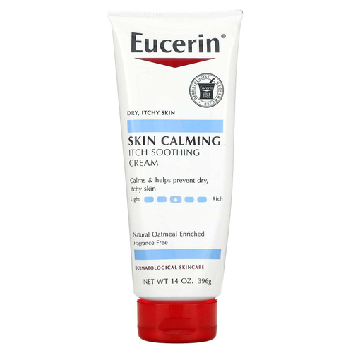 Eucerin, Успокаивающий крем, для сухой, раздраженной кожи, без отдушек, 396 г (14 унций)