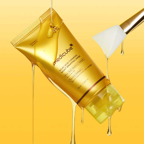 Medicube Kojic Acid Turmeric Night Wrapping Mask ночная маска-плёнка с ретинолом и витамином С