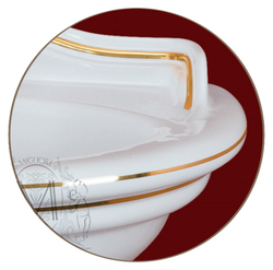 Раковина Migliore Milady ML.MLD-25.773.D1,  77x60.5см., декор  золото