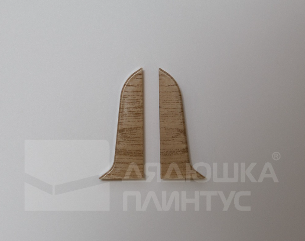 Заглушка для плинтуса ПВХ 58мм 2шт/уп 5805