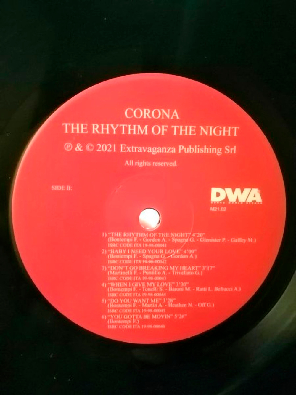 Corona / The Rhythm Of The Night (LP)
