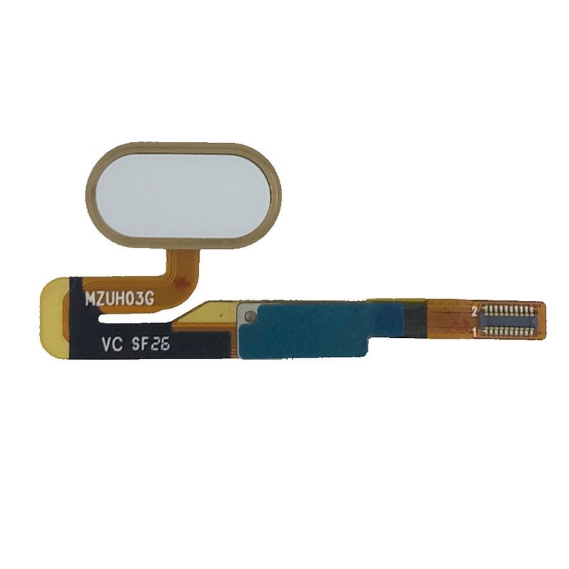 Кнопка Home для Meizu Pro 6 белая (рамка Gold)