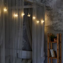 ULD-S0250-200-STA WARM WHITE IP44 STARBURST Гирлянда светодиодная Звезда. 2.5м. 200 светодиодов. Теплый белый свет. Провод прозрачный. ТМ Uniel