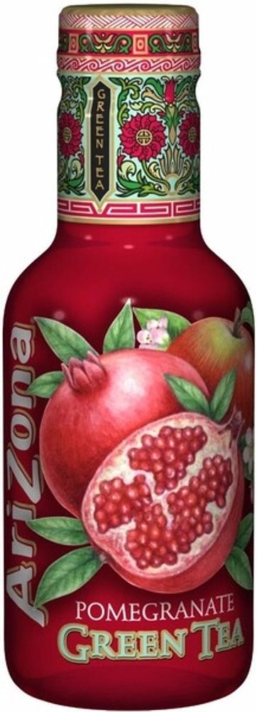 Чай Холодный Зеленый со Вкусом Граната Arizona Pomegranate Green Tea 0.5 - пэт